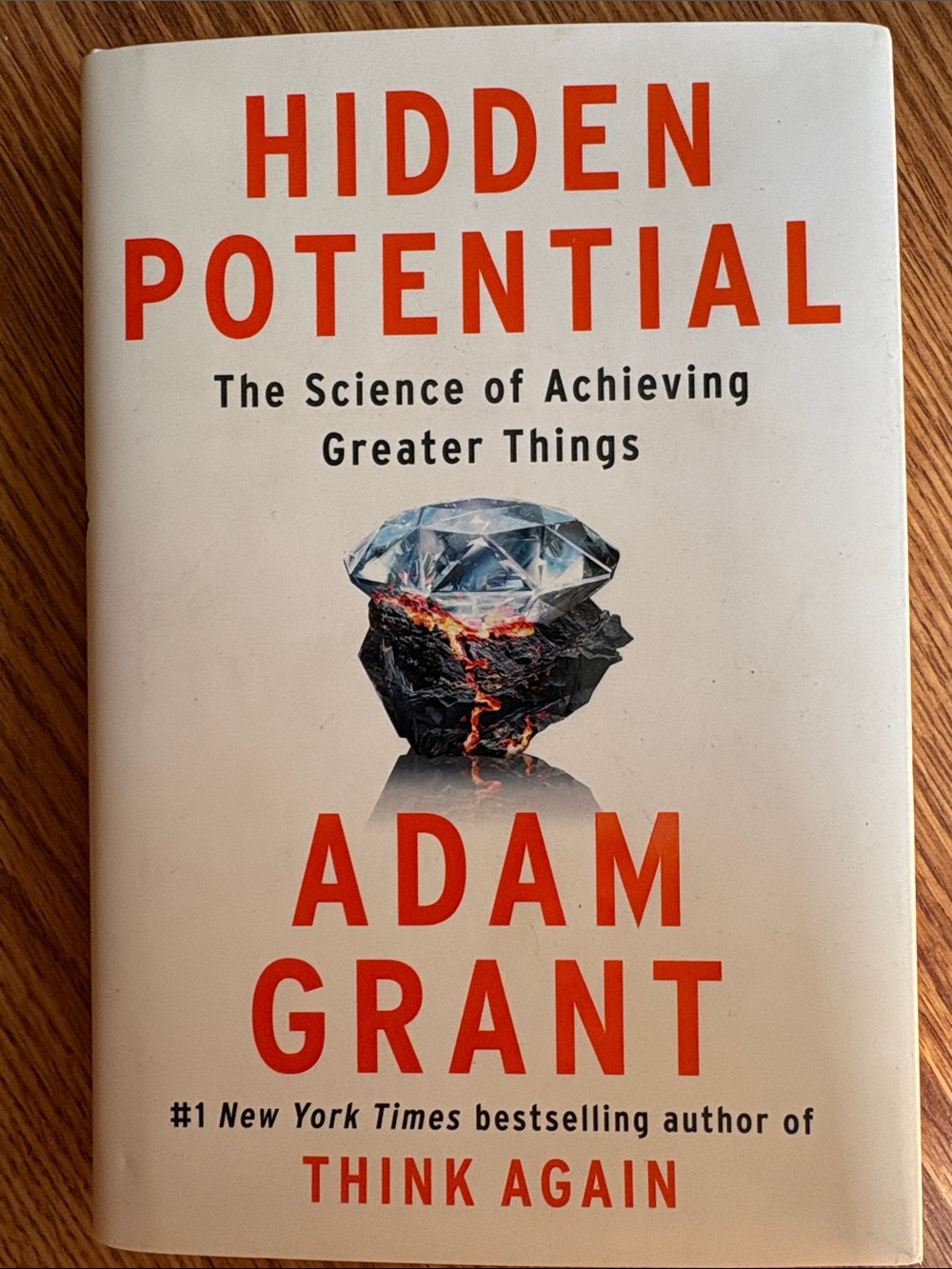 Hidden Potential Hardcover Book - White and Orange Cover by Adam Grant